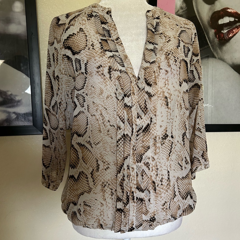Ana snake print blouse